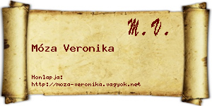 Móza Veronika névjegykártya